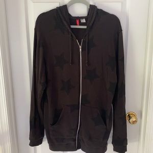 H&M Oversized Black Jacket with Star Design